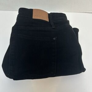 Judy Blue Black Hi-Rise Tummy‎ Control Denim Jean Shorts Size 3XL Style #150237